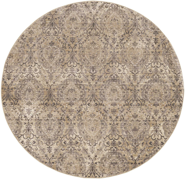 8 Sand Or Charcoal Polypropylene Runner Rug Image 3