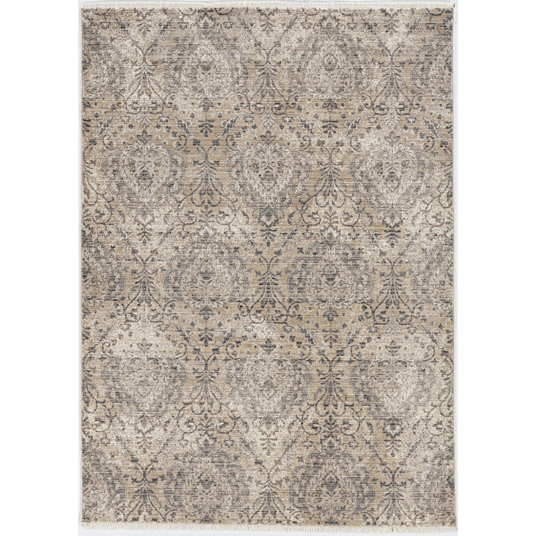 8 Sand Or Charcoal Polypropylene Runner Rug Image 6