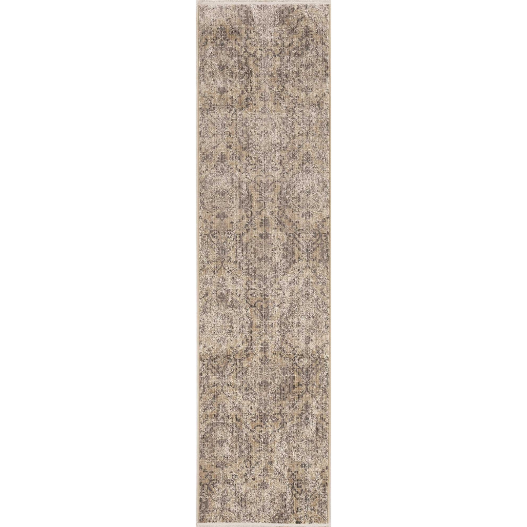 8 Sand Or Charcoal Polypropylene Runner Rug Image 9