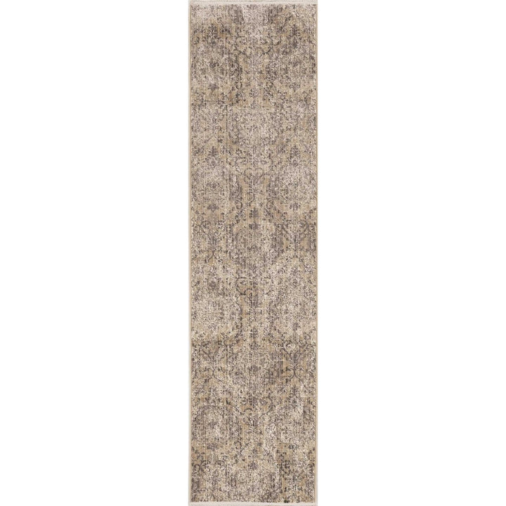 8 Sand Or Charcoal Polypropylene Runner Rug Image 1