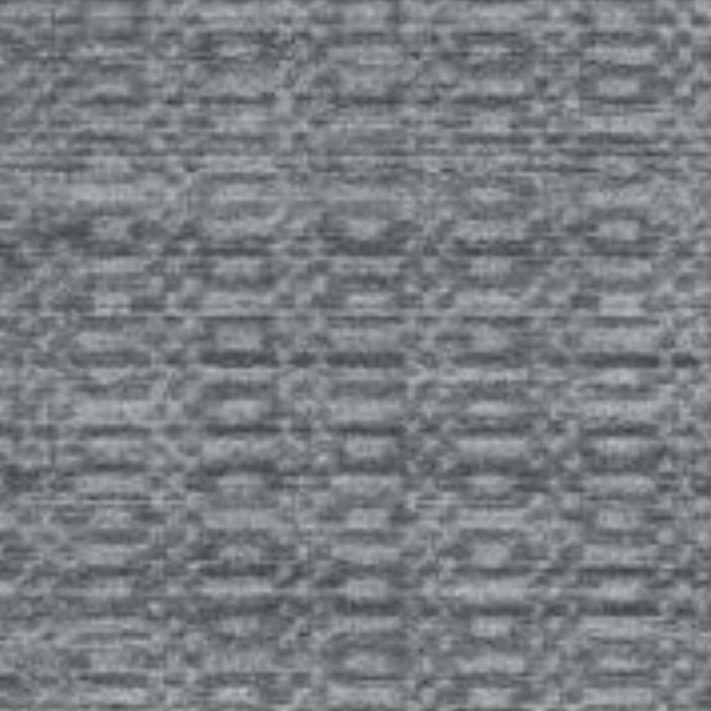 8 X 10 Charcoal And Dark Grey Hand Loomed Area Rug Image 4