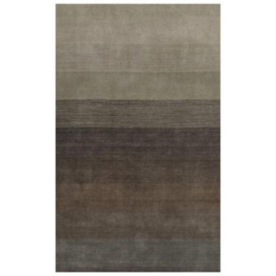 8 X 10 Expresso And Brown Hand Loomed Area Rug Image 1