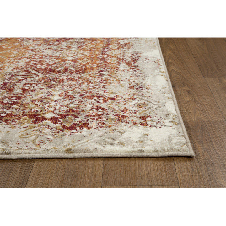 8 Runner Rust Oriental Runner Rug Image 6