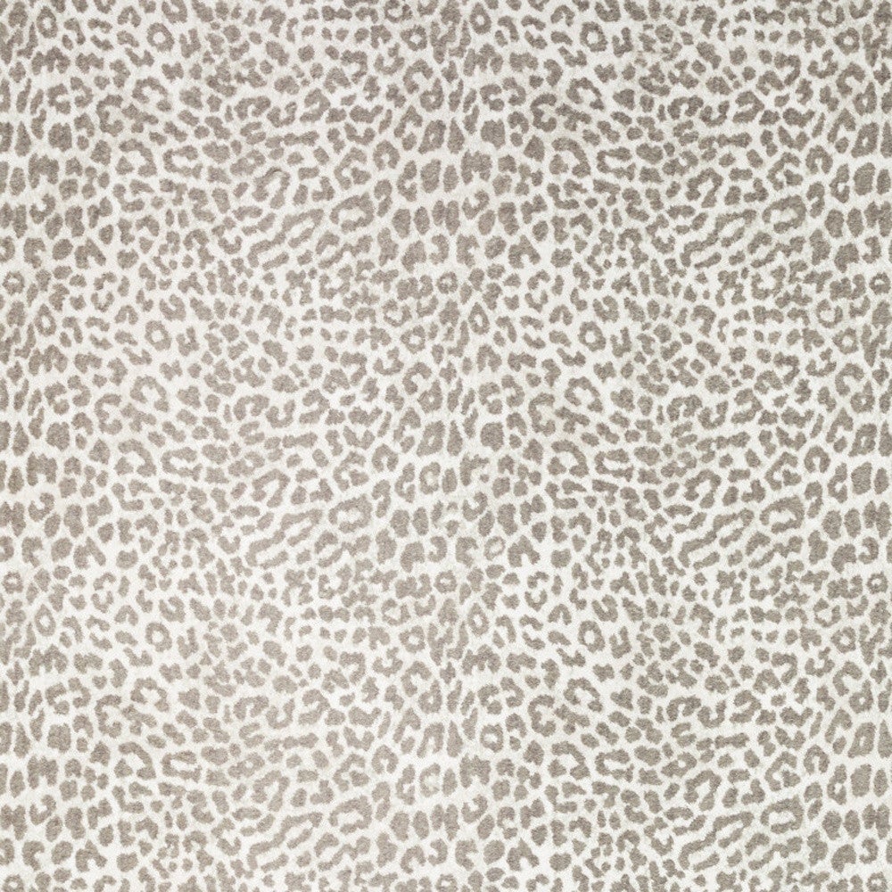 8 X 10 Beige and Cream Leopard Print Shag Handmade Non Skid Area Rug Image 4