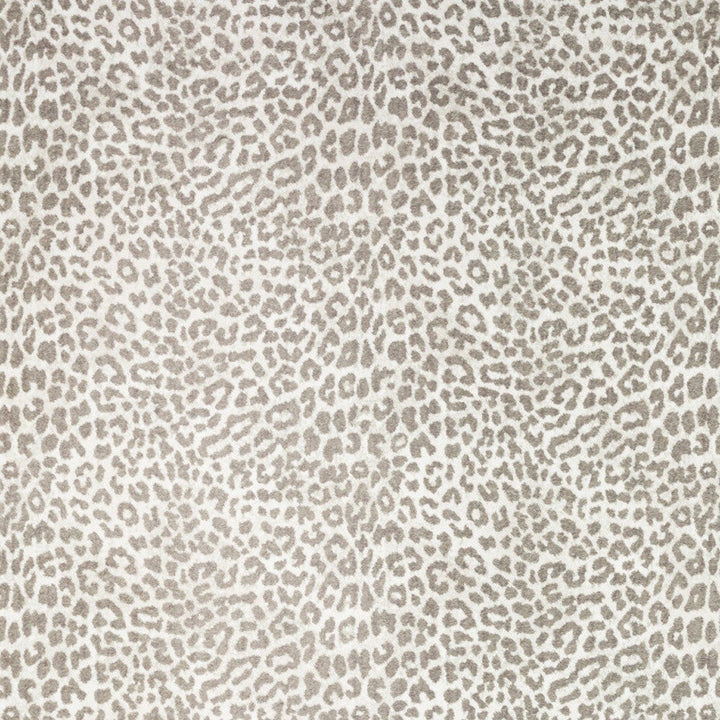 8 X 10 Beige and Cream Leopard Print Shag Handmade Non Skid Area Rug Image 4