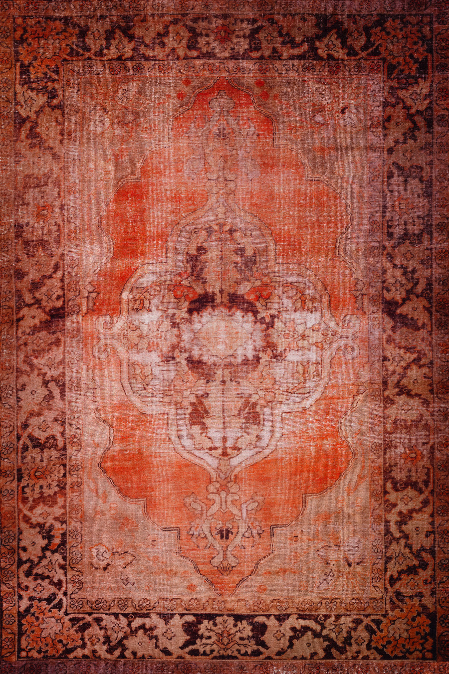 8 X 10 Red Oriental Distressed Non Skid Area Rug Image 1