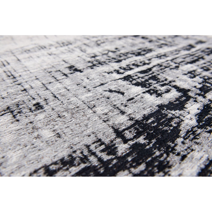 8 x 11 Black and White Abstract Non Skid Area Rug Image 4