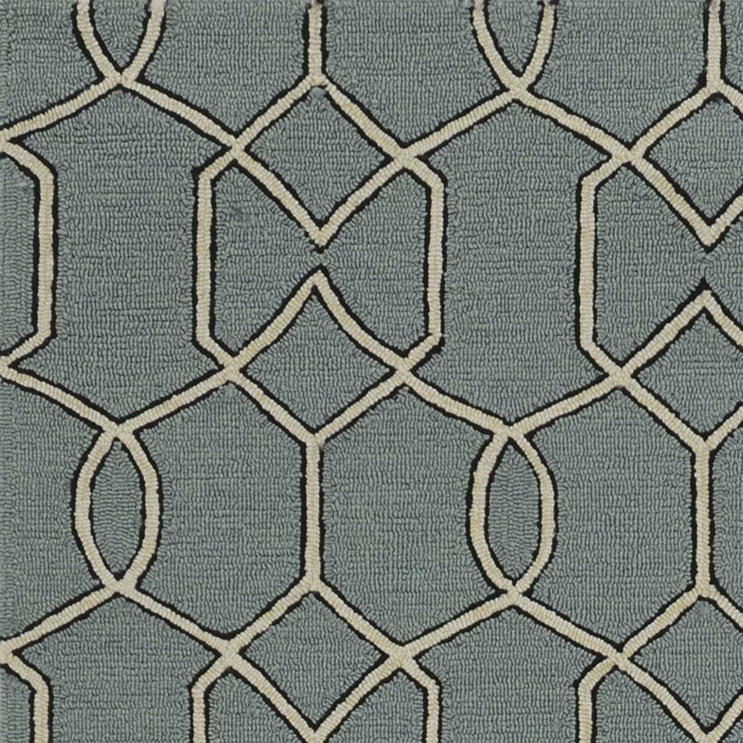 5 X 7 Spa Geometric Trellis Uv Treated Indoor Area Rug Image 1