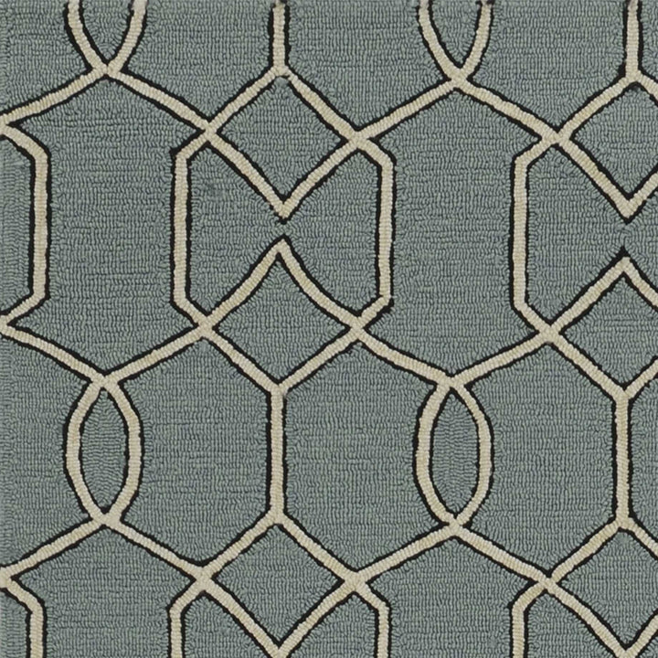 5 X 7 Spa Geometric Trellis Uv Treated Indoor Area Rug Image 1