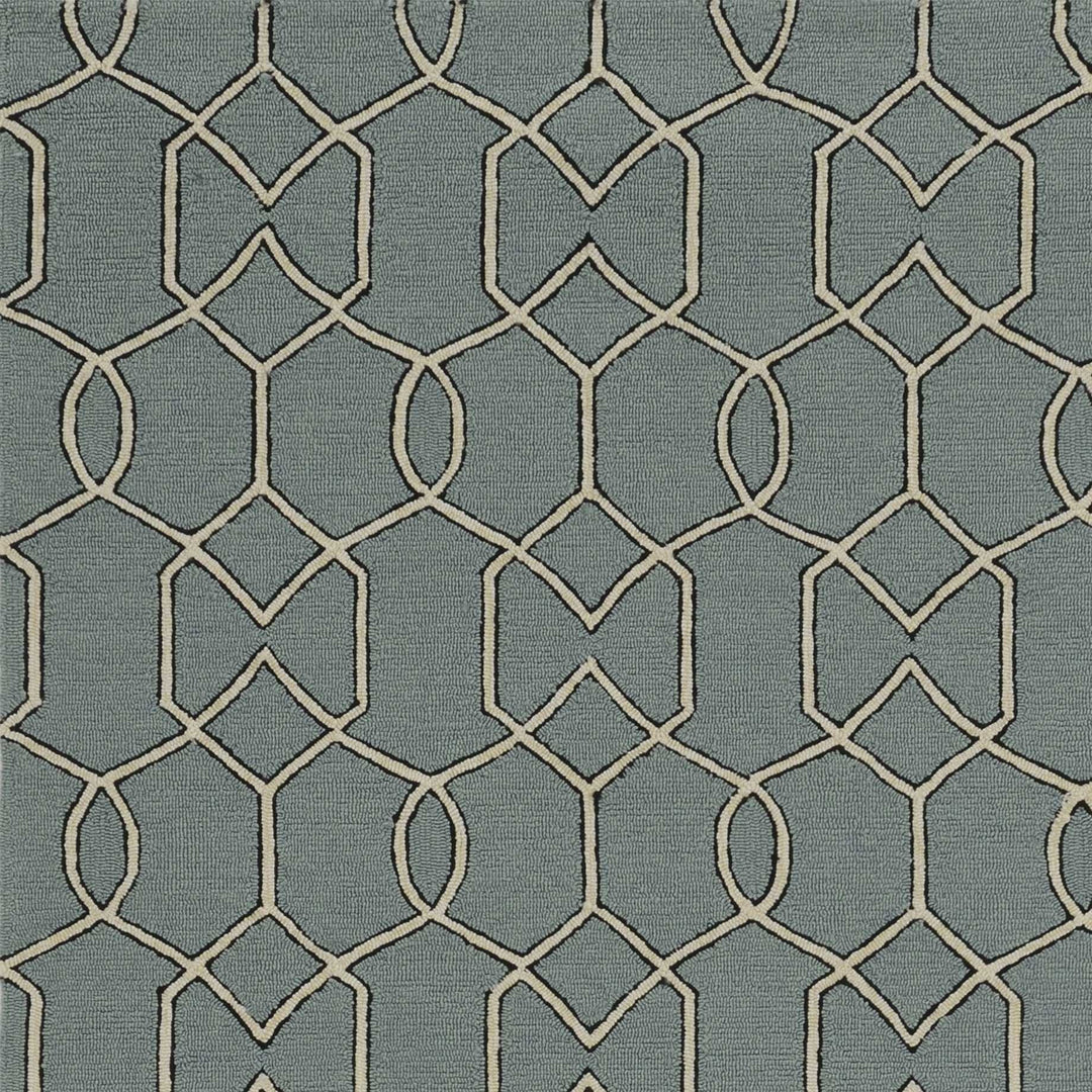 5 X 7 Spa Geometric Trellis Uv Treated Indoor Area Rug Image 5