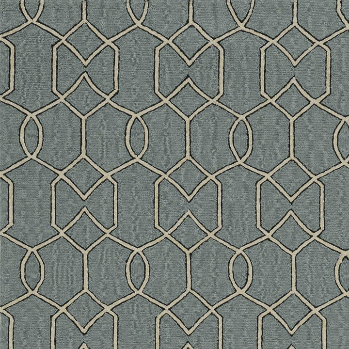 5 X 7 Spa Geometric Trellis Uv Treated Indoor Area Rug Image 5