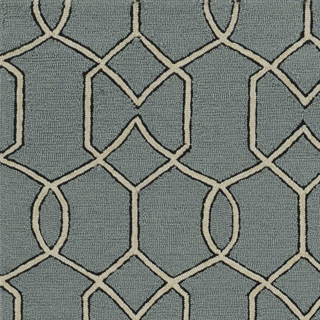 5 X 7 Spa Geometric Trellis Uv Treated Indoor Area Rug Image 4