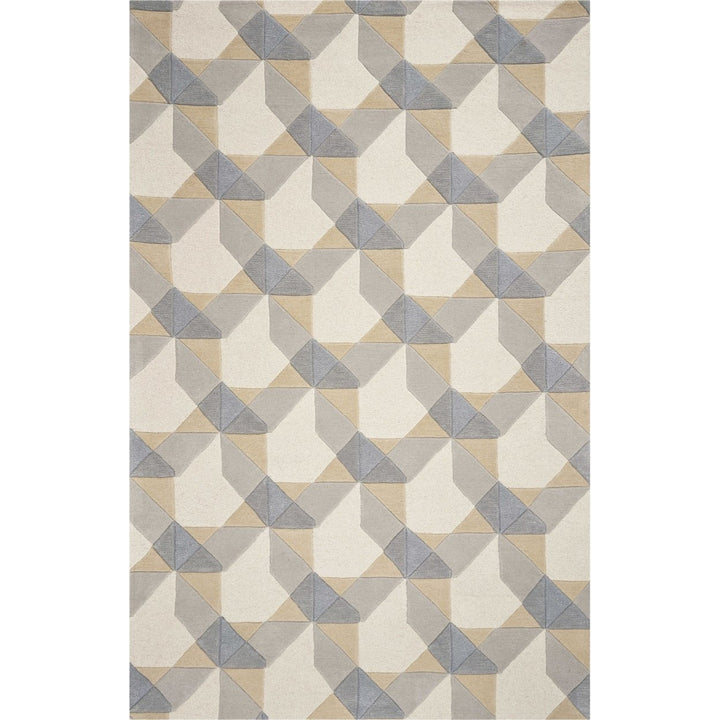 5 X 8 Wool Ivory Or Grey Area Rug Image 5