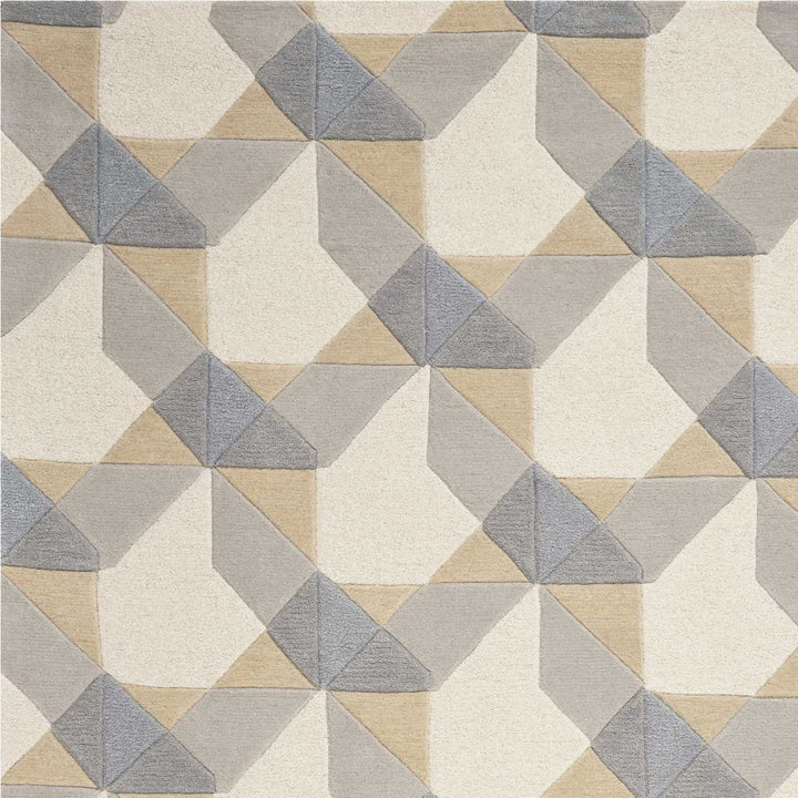 5 X 8 Wool Ivory Or Grey Area Rug Image 8