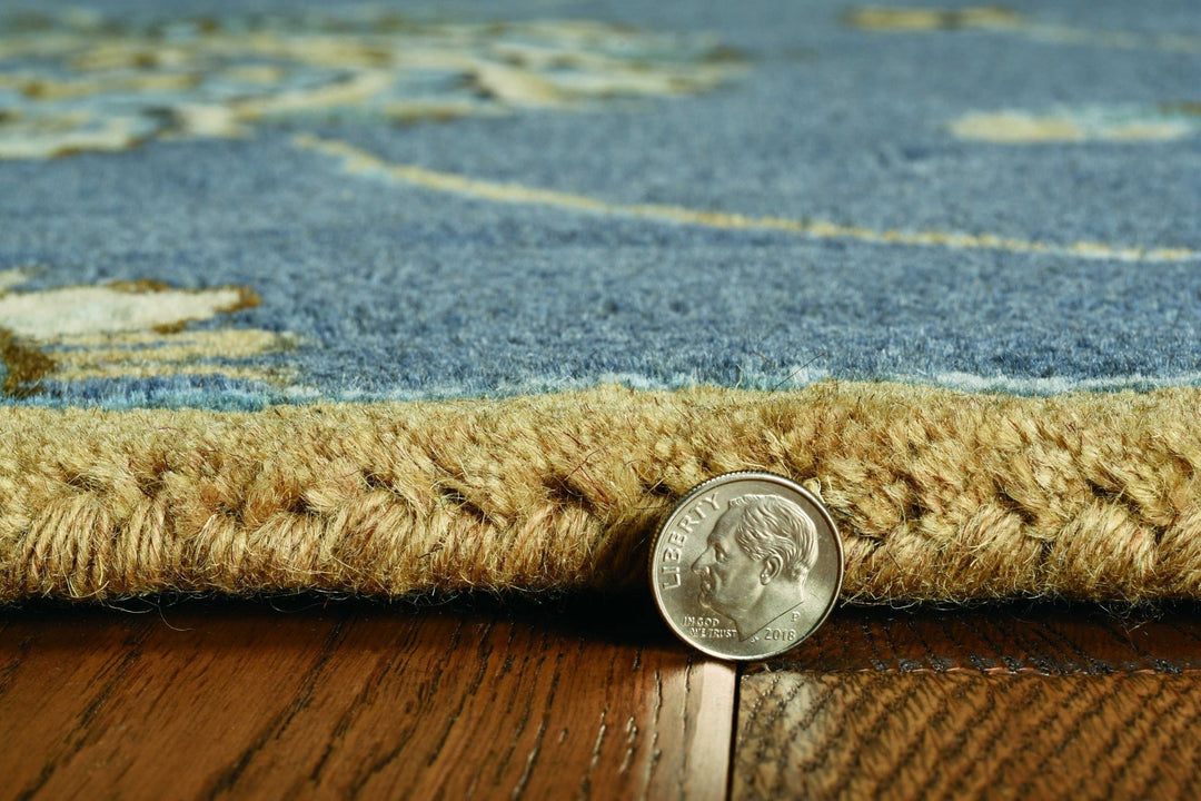 5 X 8 Wool Midnight Area Rug Image 3