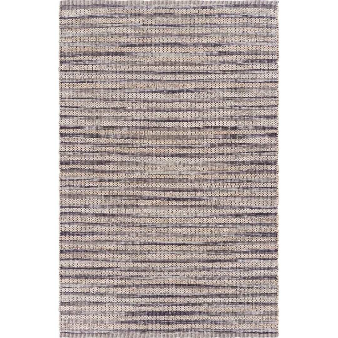 8 x 10 Brown and Gray Striped Area Rug Image 5