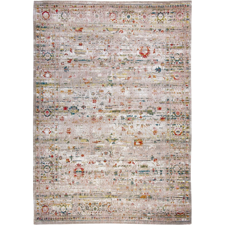 8 x 11 Gray and Brown Oriental Non Skid Area Rug Image 1