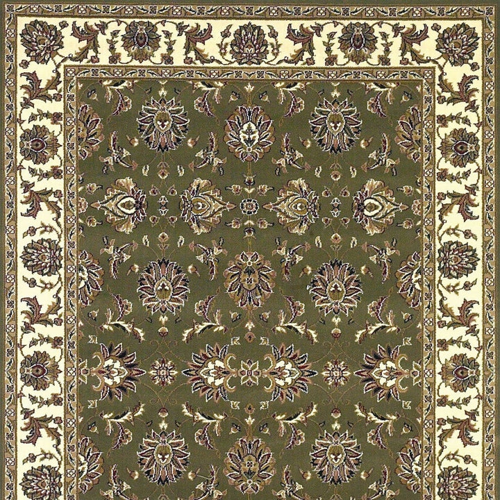 9 X 13 Polypropylene Green Or Ivory Area Rug Image 3