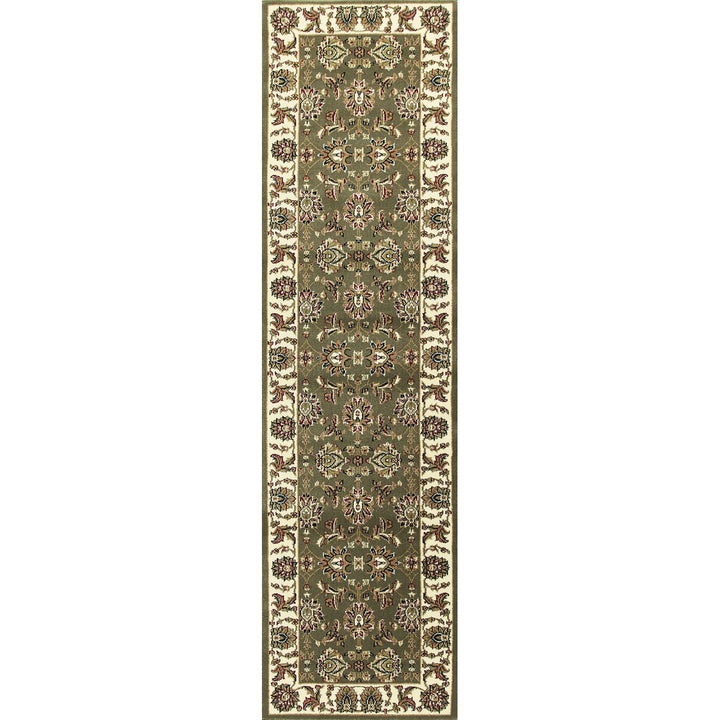 9 X 13 Polypropylene Green Or Ivory Area Rug Image 7