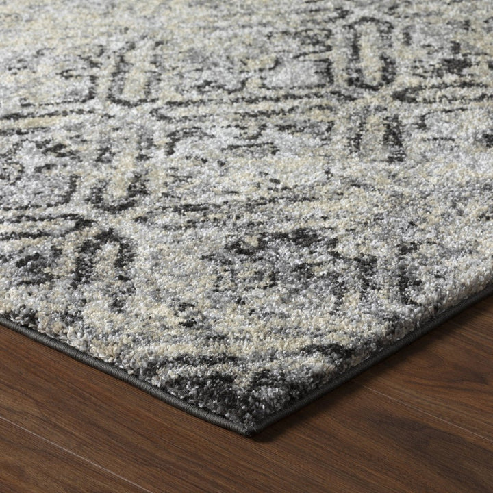 8 X 11 Grey Diamond Area Rug Image 12