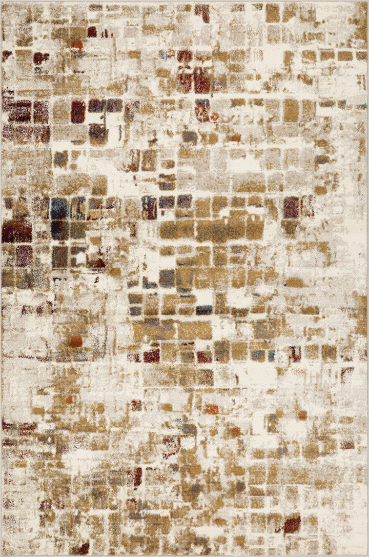 8 x 11 Natural Abstract Area Rug Image 1