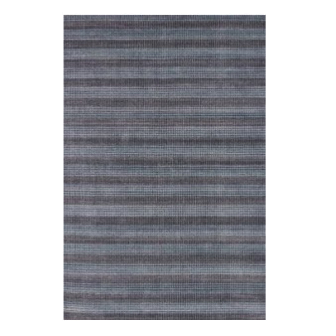 9 X 12 Blue And Black Hand Loomed Area Rug Image 1