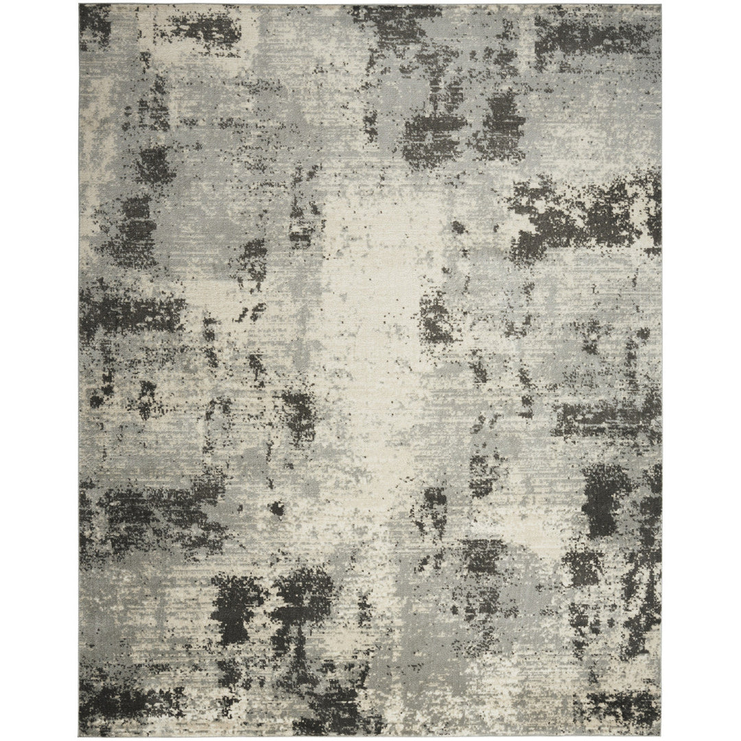 9 x 12 Cream Abstract Area Rug Image 1