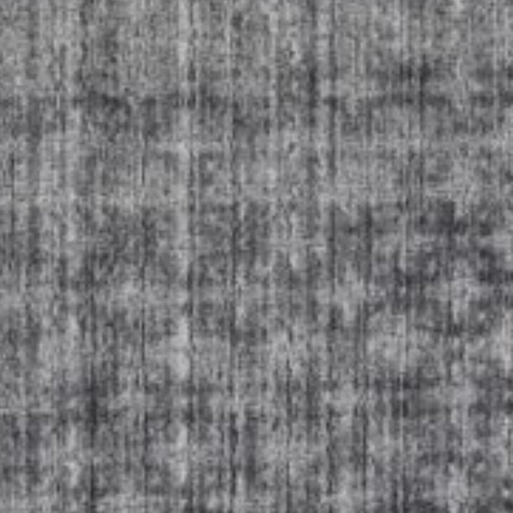 9 X 12 Dark Gery And Silver Ombre Hand Loomed Area Rug Image 4