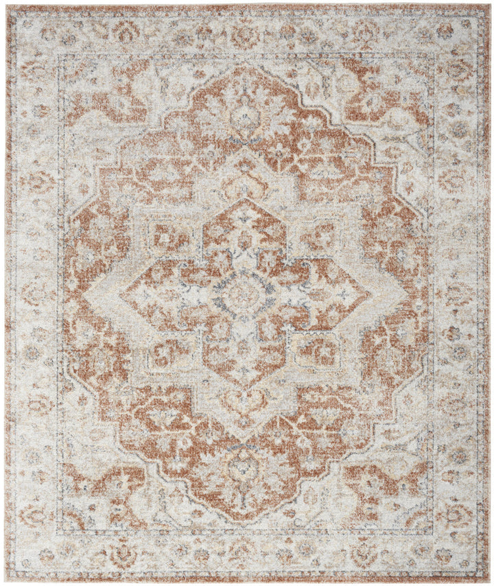 9 X 12 Gold Oriental Power Loom Area Rug Image 1