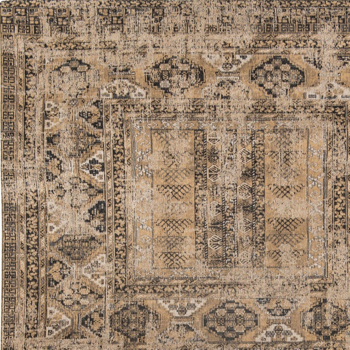 9 X 13 Brown Oriental Non Skid Area Rug Image 5