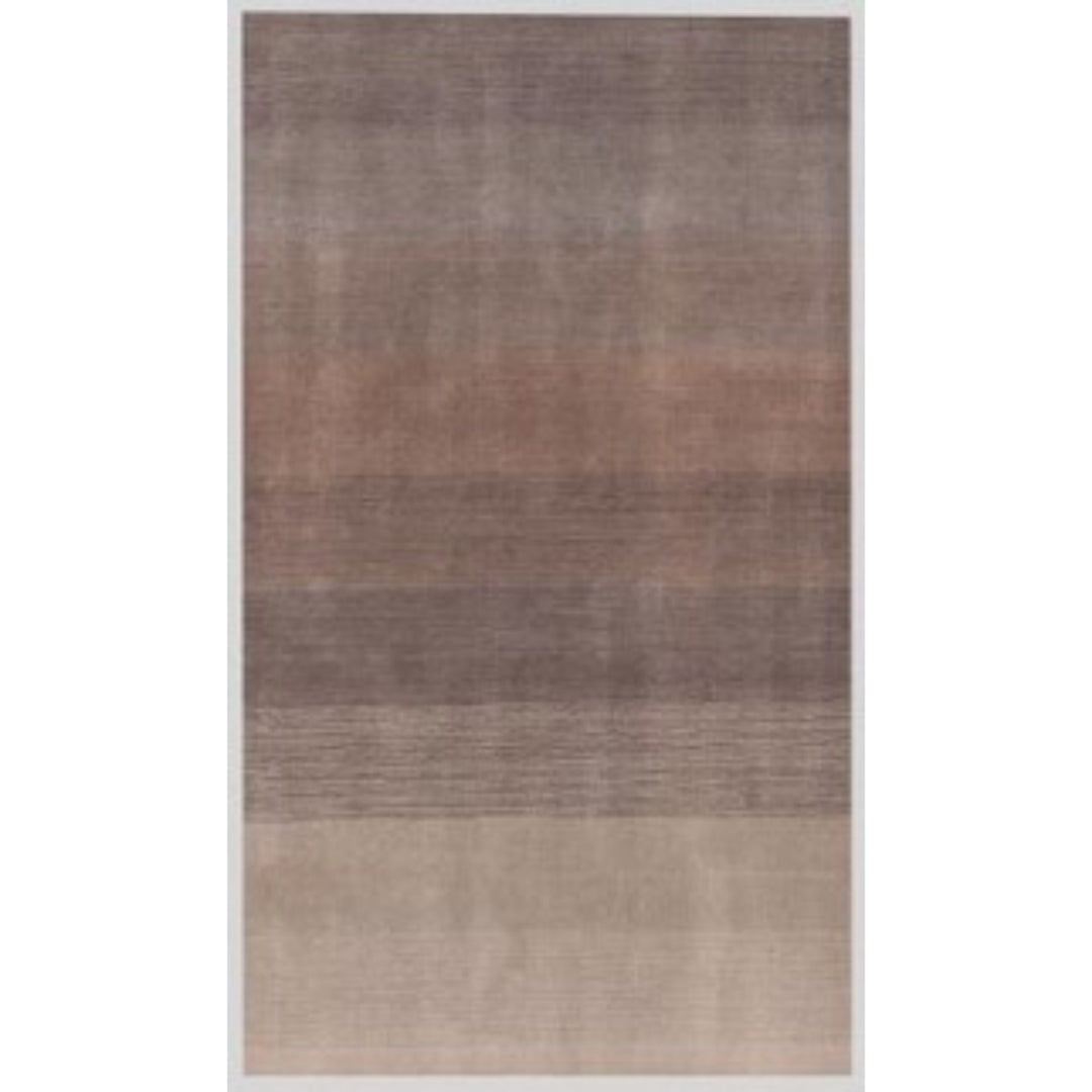 9 X 12 Violet Taupe And Brown Ombre Hand Loomed Area Rug Image 1