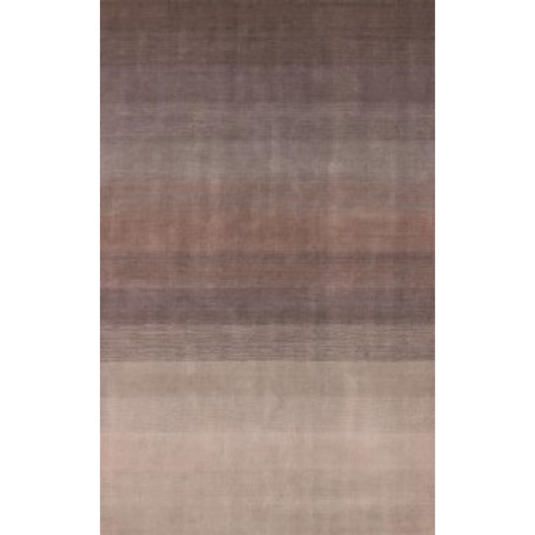 9 X 12 Violet Taupe And Brown Ombre Hand Loomed Area Rug Image 3