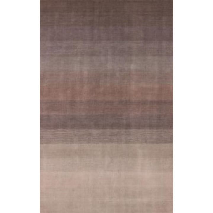 9 X 12 Violet Taupe And Brown Ombre Hand Loomed Area Rug Image 3