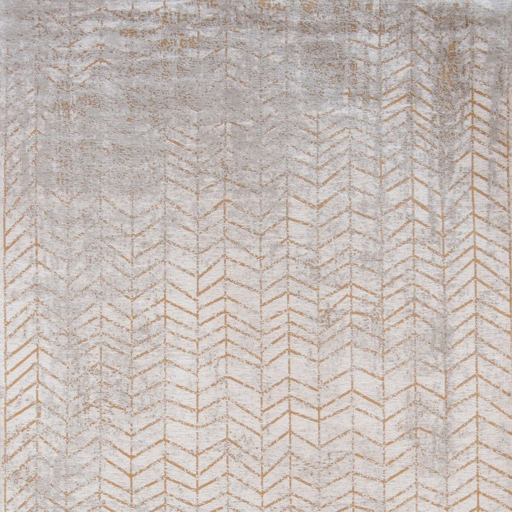 9 X 13 Gray and Yellow Chevron Non Skid Area Rug Image 5