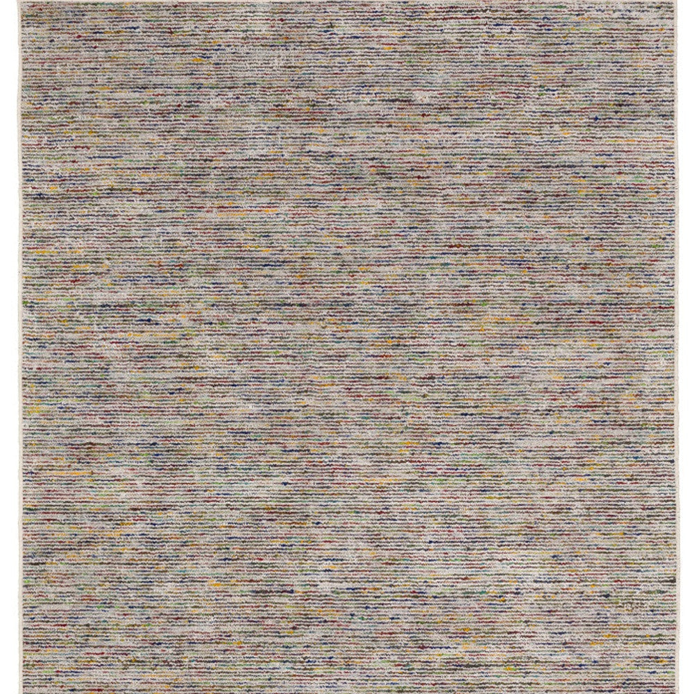 9 X 13 Grey Blue And Yellow Wool Hand Loomed Handmade Area Rug Image 8