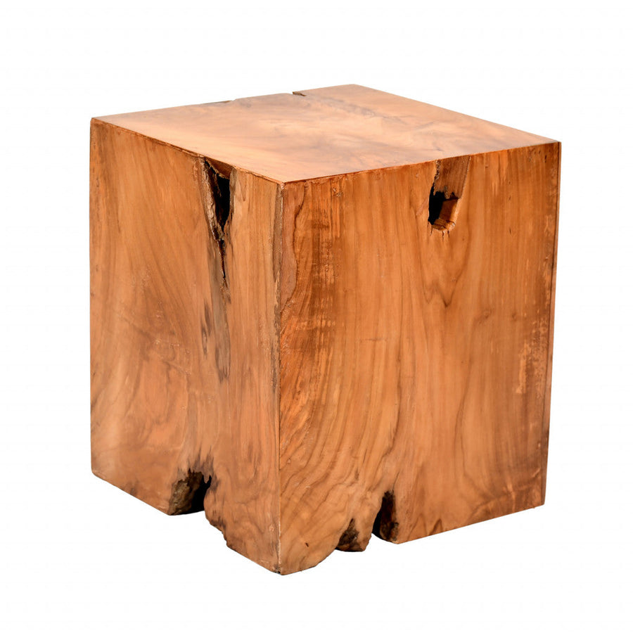 16" Natural Solid Wood End Table Image 1