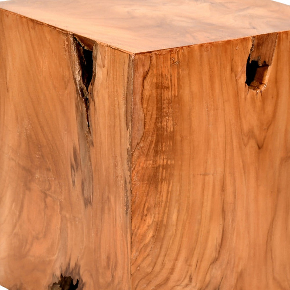 16" Natural Solid Wood End Table Image 2