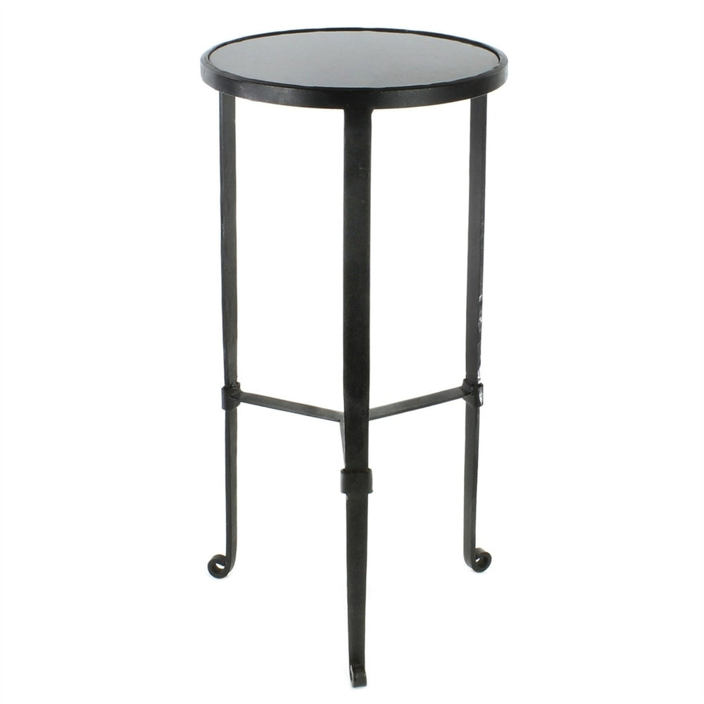 24" Black Iron Square End Table Image 2