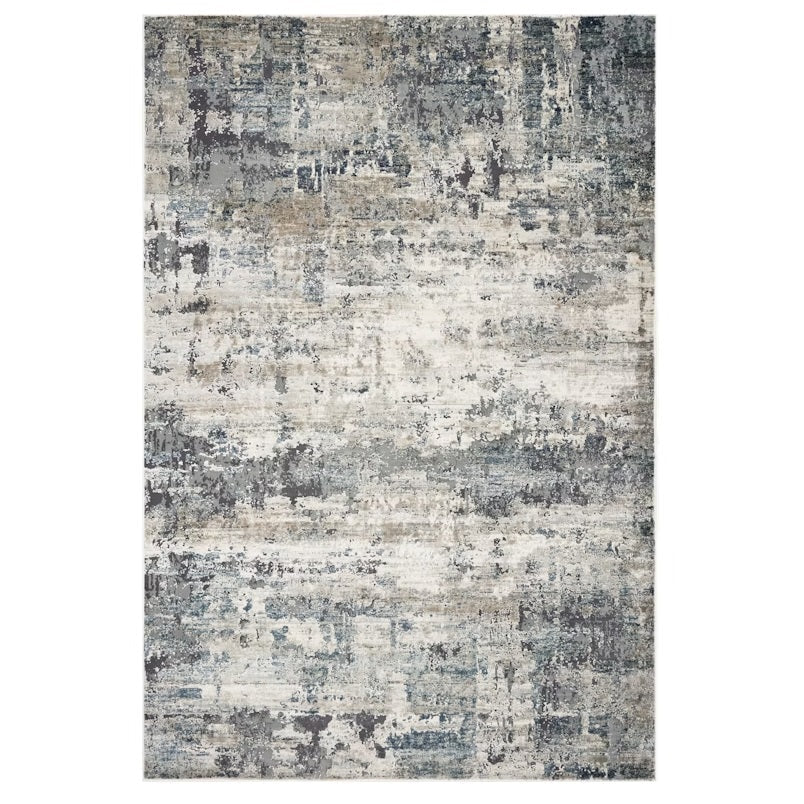 3 X 5 Ivory Or Teal Abstract Area Rug Image 5