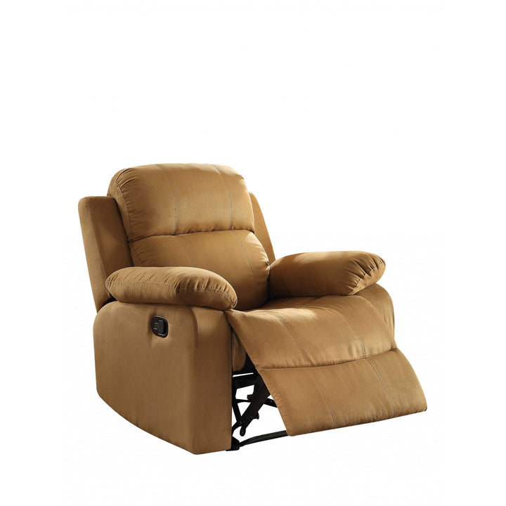 36" Blue Microfiber Recliner Image 1