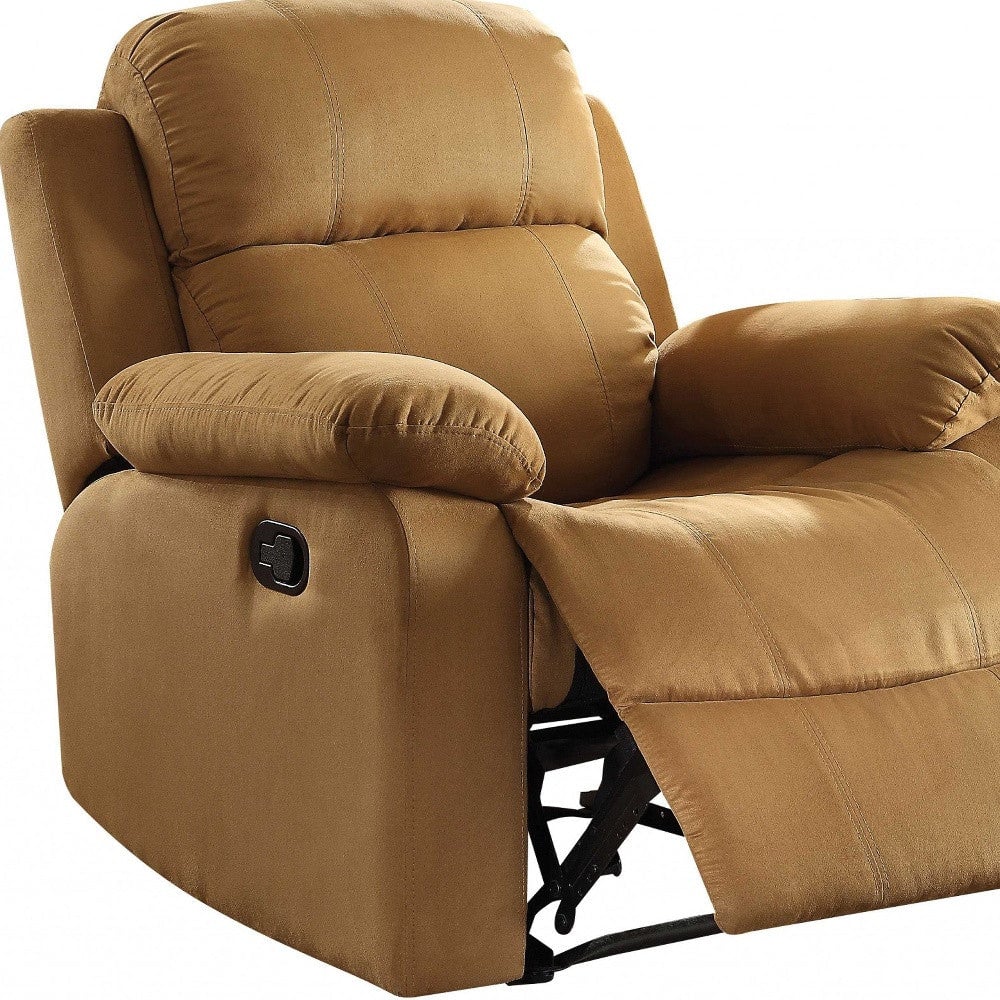 36" Blue Microfiber Recliner Image 2