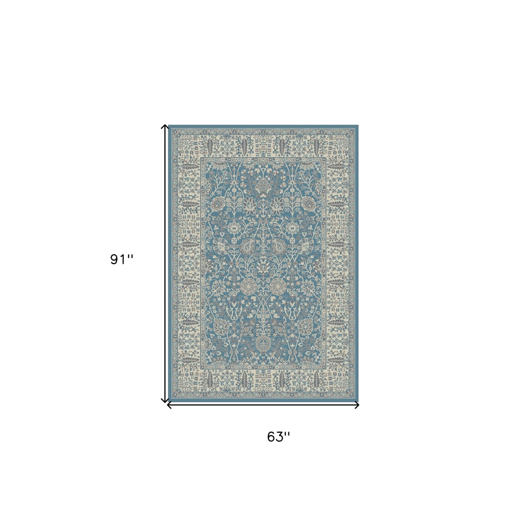 8 x 10 Gray and Ivory Oriental Area Rug Image 6