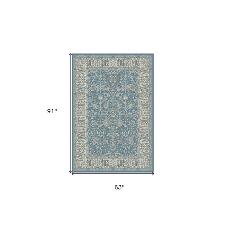 8 x 10 Gray and Ivory Oriental Area Rug Image 6