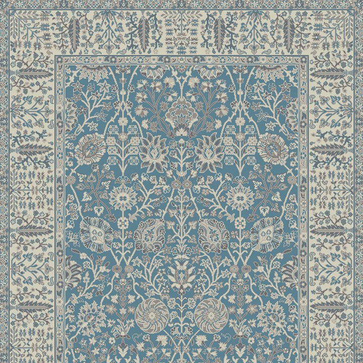 8 x 10 Gray and Ivory Oriental Area Rug Image 12