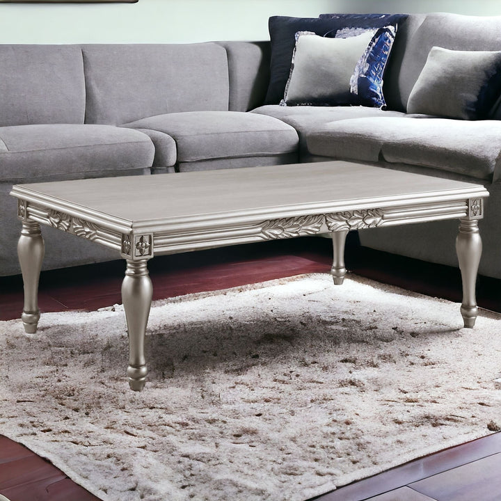 59" Platinum Coffee Table Image 7