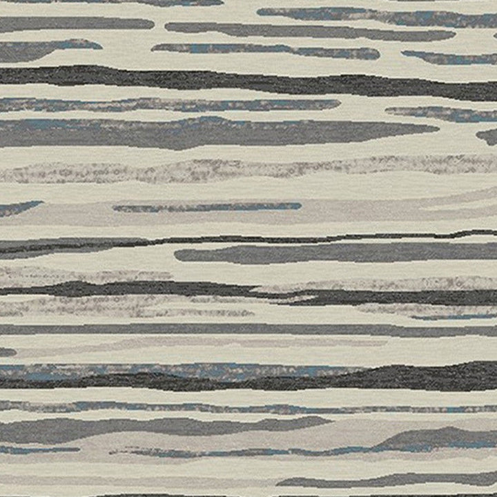 8 x 10 Beige and Gray Abstract Area Rug Image 3