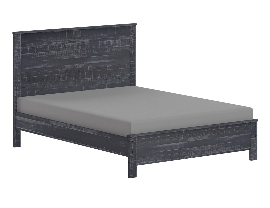 Dark Brown Solid Wood Twin Bed Frame Image 9