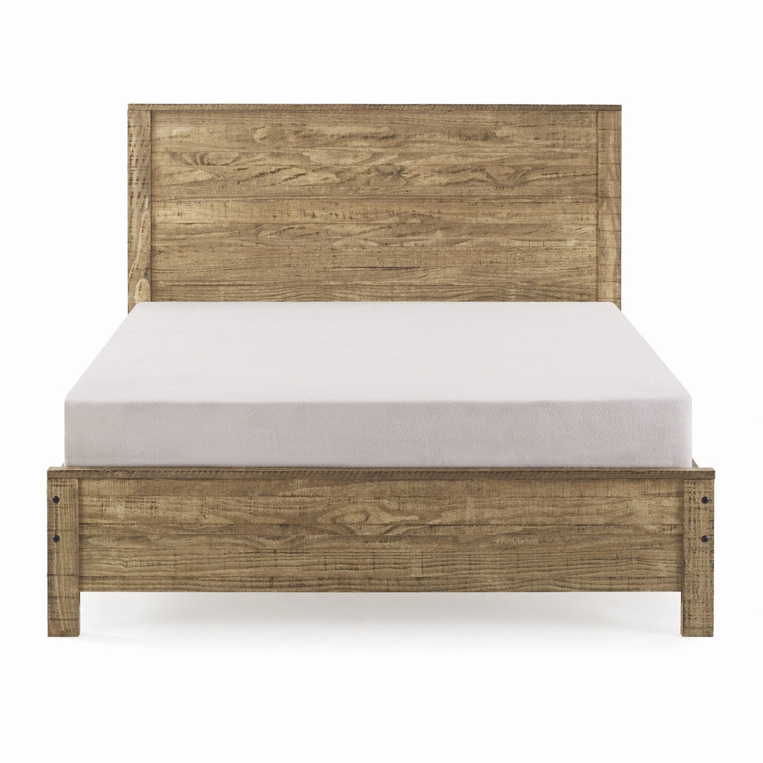 Dark Brown Solid Wood Twin Bed Frame Image 11