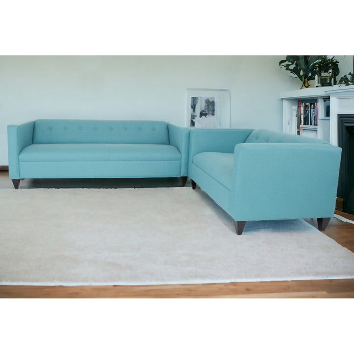 Two Piece Teal Blue Polyester Blend Seating Set Image 5