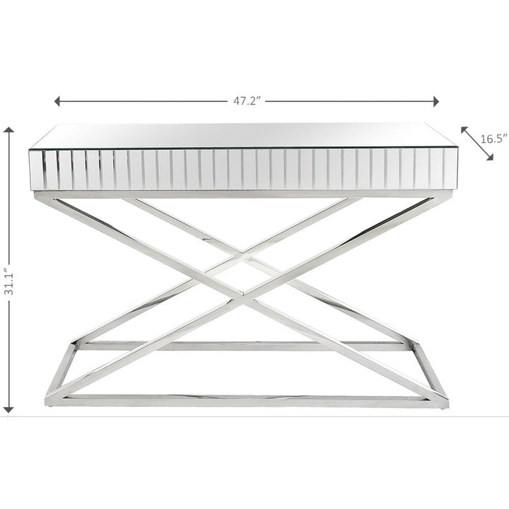 X Shaped Console Table Image 3